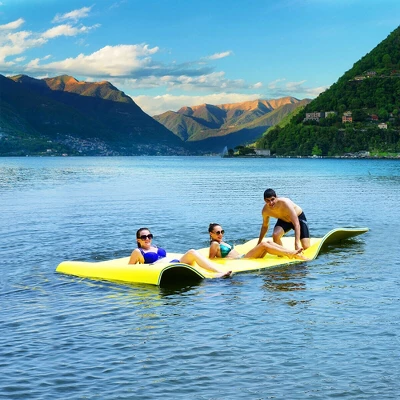 Costway 3 Layer Floating Water Pad Foam Mat Water Recreation Relaxing 9' X 6' 11 Costway 3 Layer Floating Water Pad Foam Mat Water Recreation Relaxing 9' X 6' - Image 11