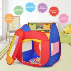 Costway Portable Kid Baby Play House Indoor Outdoor Toy Tent Game Playhut With 100 Balls 16 Costway Portable Kid Baby Play House Indoor Outdoor Toy Tent Game Playhut With 100 Balls -Costway Store GUEST f3929561 5431 40f2 86e6 d0955199af0a