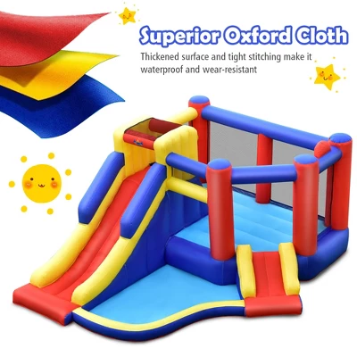 Costway Inflatable Bouncy Castle Kids Jumping House W/ Double Slides Air Blower Excluded 6 Costway Inflatable Bouncy Castle Kids Jumping House W/ Double Slides Air Blower Excluded - Image 6