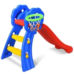 2 Step Children Folding Slide W/ Basketball Hoop For Kids Indoor & Outdoor 17 2 Step Children Folding Slide W/ Basketball Hoop For Kids Indoor & Outdoor -Costway Store GUEST f58e332e 1532 4ad9 870a 5c82c3eb56d7