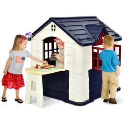 Costway Kid's Playhouse Games Cottage W/ 7 PCS Toy Set & Waterproof Cover 21 Costway Kid's Playhouse Games Cottage W/ 7 PCS Toy Set & Waterproof Cover -Costway Store GUEST f5cb56ca 43c4 4f05 bb9f 54350f0681ae