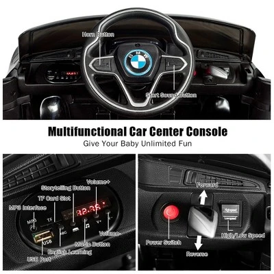 Costway 12V Licensed BMW I8 Kids Ride On Car W/ 2.4G Remote MP3 LED Light 5 Costway 12V Licensed BMW I8 Kids Ride On Car W/ 2.4G Remote MP3 LED Light - Image 5