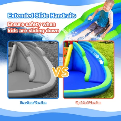 Costway Inflatable Waterslide Wet & Dry Bounce House W/Upgraded Handrail Blower Excluded 7 Costway Inflatable Waterslide Wet & Dry Bounce House W/Upgraded Handrail Blower Excluded - Image 7