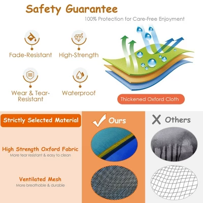 Costway Inflatable Bouncer Climbing Bounce House Kids Slide Park Ball Pit W/ 750W Blower 6 Costway Inflatable Bouncer Climbing Bounce House Kids Slide Park Ball Pit W/ 750W Blower - Image 6