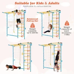 Costway 7 In 1 Kids Indoor Gym Playground Swedish Wall Ladder Children Home Climbing Gym 14 Costway 7 In 1 Kids Indoor Gym Playground Swedish Wall Ladder Children Home Climbing Gym -Costway Store GUEST f7dfff2e fdcb 4a49 96a2 0a70d2134abc