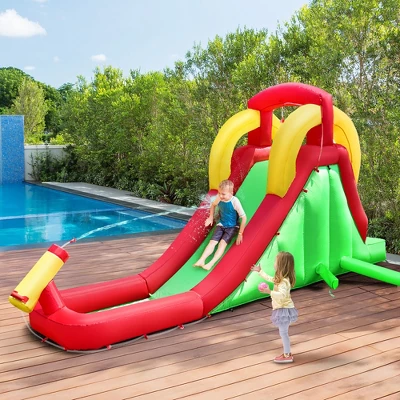 Costway Inflatable Water Slide Bounce House Bouncer Kids Jumper Climbing With 550W Blower 1 Costway Inflatable Water Slide Bounce House Bouncer Kids Jumper Climbing With 550W Blower