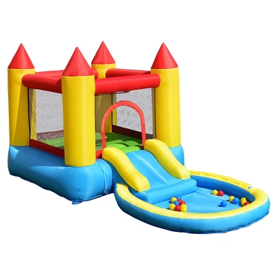 Costway Inflatable Bounce House Kids Slide Jumping Castle Bouncer W/ Balls Pool & Bag 8 Costway Inflatable Bounce House Kids Slide Jumping Castle Bouncer W/ Balls Pool & Bag - Image 8