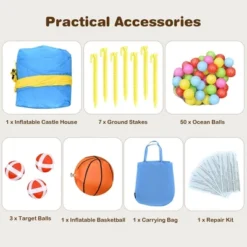 Costway Inflatable Slide Bouncer Ball Pit Basketball Dart Game Without Blower 17 Costway Inflatable Slide Bouncer Ball Pit Basketball Dart Game Without Blower -Costway Store GUEST fa55611d 199f 4125 b5ba 11b78d603049