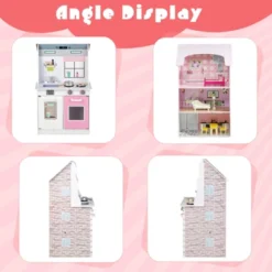 Costway Kids Kitchen Playset & Dollhouse 2-In-1 W/ Accessories & Furniture For Toddlers 17 Costway Kids Kitchen Playset & Dollhouse 2-In-1 W/ Accessories & Furniture For Toddlers -Costway Store GUEST fa832476 9bbf 4e66 930a 21e2e517b118