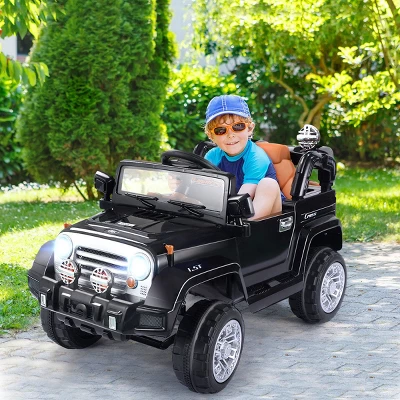 Costway 12V MP3 Kids Ride On Truck Car RC Remote Control W/ LED Lights Music 1 Costway 12V MP3 Kids Ride On Truck Car RC Remote Control W/ LED Lights Music