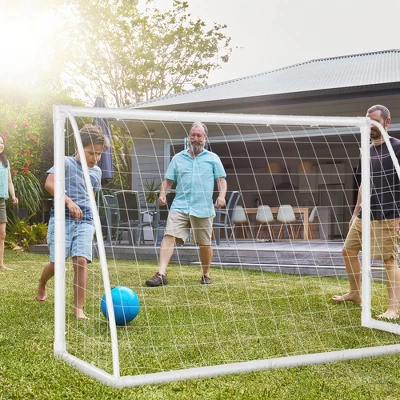 Costway 6 FT X 4 FT Portable Kids Soccer Goal Quick Set-up For Backyard Soccer Training 1 Costway 6 FT X 4 FT Portable Kids Soccer Goal Quick Set-up For Backyard Soccer Training