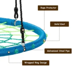 Costway 40'' Spider Web Tree Swing Kids Outdoor Play Set W/ Adjustable Ropes Gift OrangeBlueGreen 16 Costway 40'' Spider Web Tree Swing Kids Outdoor Play Set W/ Adjustable Ropes Gift OrangeBlueGreen -Costway Store GUEST fcdd3622 5d0b 404d 86ea 958792d9d34c