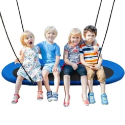 Costway 60'' Saucer Tree Swing Surf Outdoor Adjustable Kids Giant Oval Platform Swing Set Colorful/Blue/Green/Purple 24 Costway 60'' Saucer Tree Swing Surf Outdoor Adjustable Kids Giant Oval Platform Swing Set Colorful/Blue/Green/Purple -Costway Store GUEST fd5483ae 85c2 4e58 b324 b6ebcc1eecb2