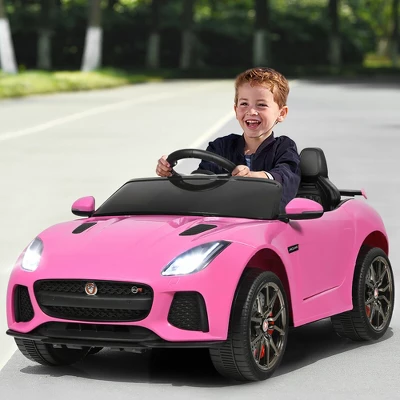Costway 12V Jaguar F-Type SVR Licensed Kids Ride On Car Motorized Vehicle W/ MP3 Navy 1 Costway 12V Jaguar F-Type SVR Licensed Kids Ride On Car Motorized Vehicle W/ MP3 Navy