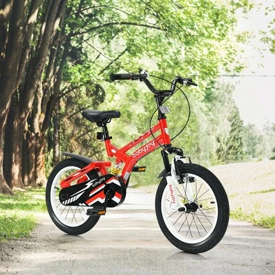 Costway 16'' Kids Bike Toddlers Adjustable Freestyle Bicycle W/ Training Wheels 2 Costway 16'' Kids Bike Toddlers Adjustable Freestyle Bicycle W/ Training Wheels - Image 2