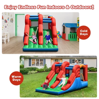 Costway Inflatable Bounce House 3-in-1 Dual Slides Jumping Castle Bouncer Without Blower 4 Costway Inflatable Bounce House 3-in-1 Dual Slides Jumping Castle Bouncer Without Blower - Image 4