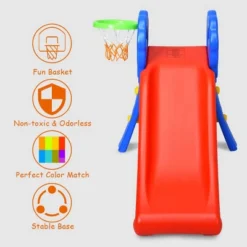 2 Step Children Folding Slide W/ Basketball Hoop For Kids Indoor & Outdoor 15 2 Step Children Folding Slide W/ Basketball Hoop For Kids Indoor & Outdoor -Costway Store GUEST ffc5a9c4 c13f 452b acdd 69c0196f1f1d